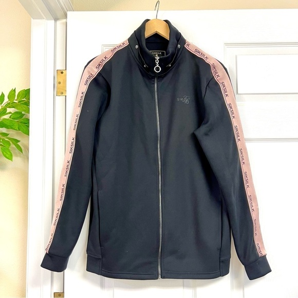 SikSilk dynamic taping sweaters sweatshirts in black men’s size M pockets - Picture 1 of 9